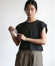 汗染み防止ワイドスリーブTシャツ