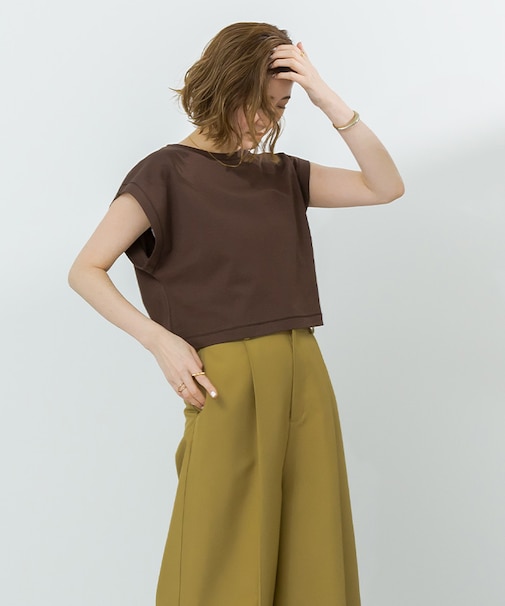 汗染み防止ワイドスリーブTシャツ