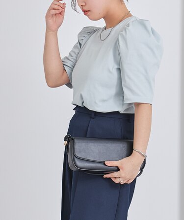 汗染み防止パフスリーブTシャツ