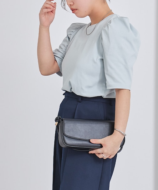 汗染み防止パフスリーブTシャツ