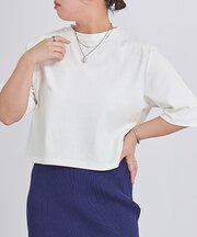 汗染み防止クロップドTシャツ