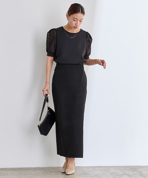 パフスリーブドッキングプルオーバー