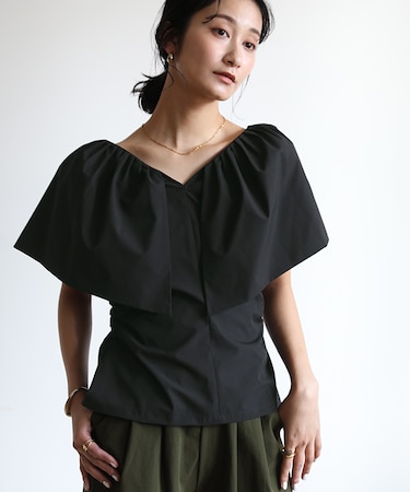 ケープノースリーブブラウス/ラッシュガード