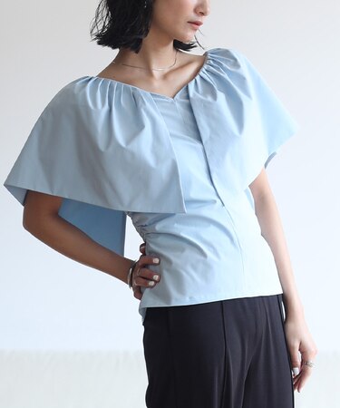 ケープノースリーブブラウス/ラッシュガード