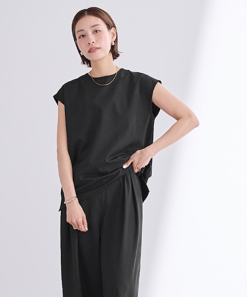 撥水フレンチスリーブトップス