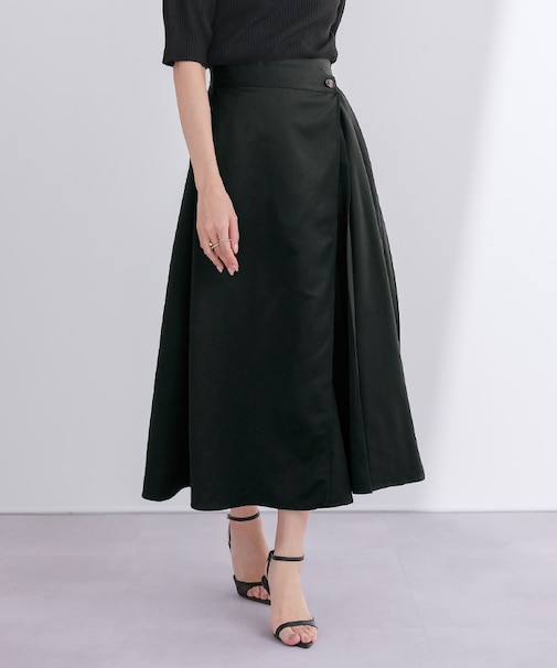 ツイルラッププリーツスカート