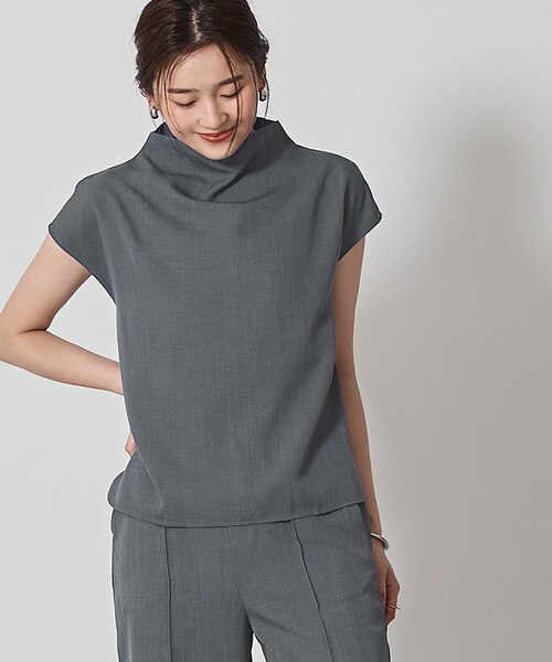 モックネックブラウス×パンツセットアップ｜ユアーズの通販｜&mall