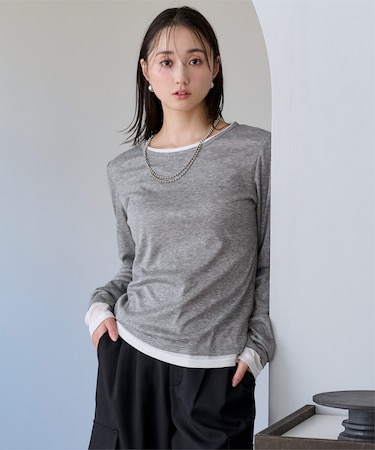 レイヤードトップスセット