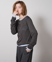 レイヤードトップスセット
