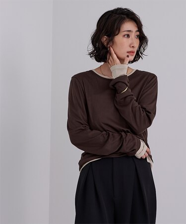 レイヤードトップスセット