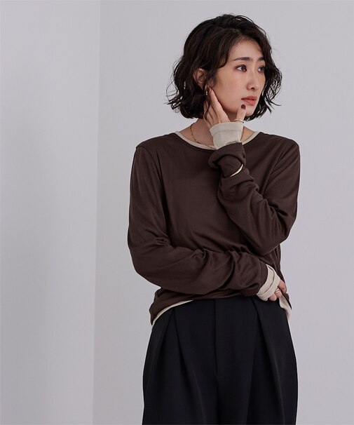 レイヤードトップスセット