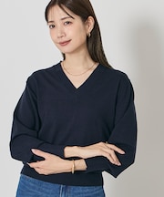 もちもちVネックニット