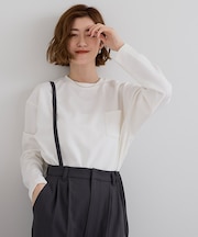 カットジョーゼットベーシックブラウス