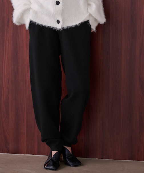 スウェットライクニットジョガーパンツ