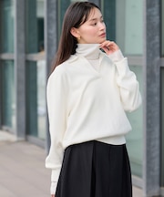 スキッパーデザインニット