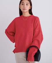 ヤクライククルーネックニット