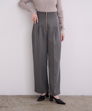 ZIPデザインタックワイドパンツ