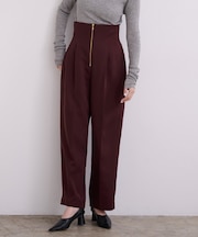 ZIPデザインタックワイドパンツ