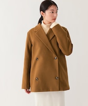 ウール調ダブルジャケット