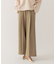 裏起毛センタープレスワイドパンツ