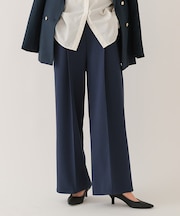 裏起毛センタープレスワイドパンツ