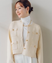 ボトルネックラウンドヘムプルオーバー