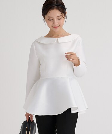 2wayペプラムブラウス