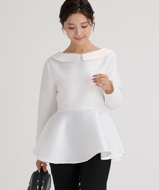 2wayペプラムブラウス