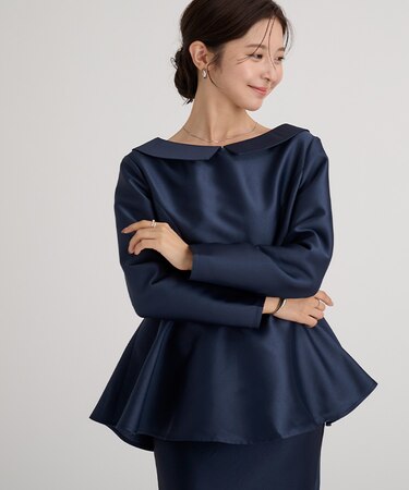 2wayペプラムブラウス