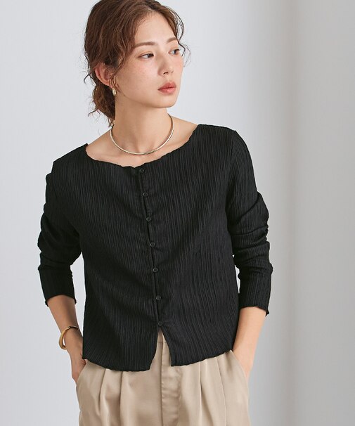 前後2wayシアーカーディガン