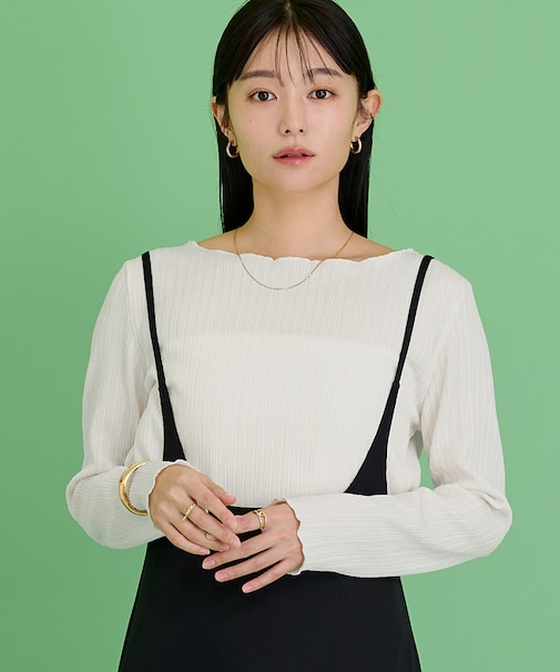 前後2wayシアーカーディガン