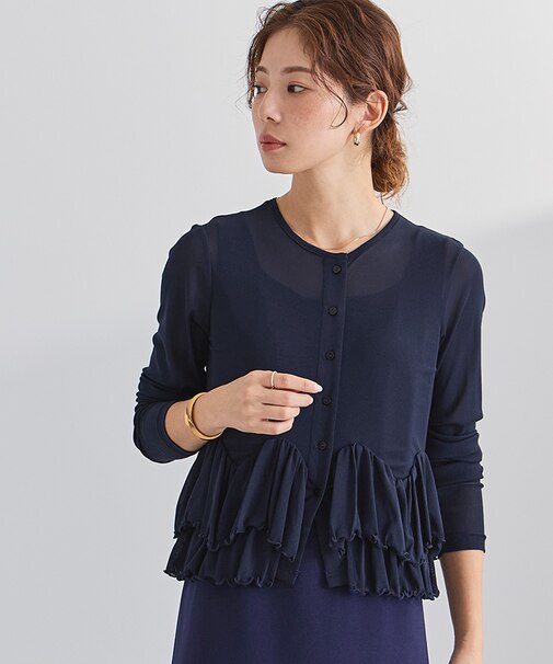 シアーペプラムカットソー