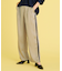 サテンラインワイドパンツ