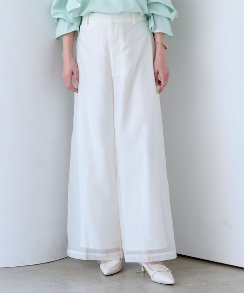 シアーワイドパンツ