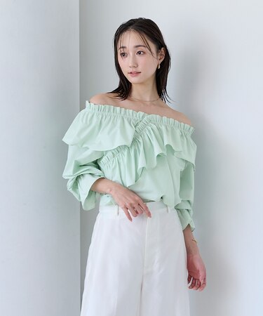 2wayフリルブラウス