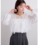シアーラッフルブラウス