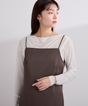 2wayシアードレープカットソー