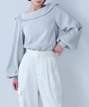 3wayワイド襟ブラウス