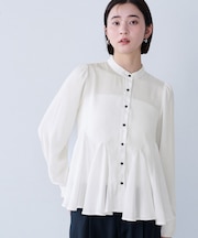 ヘムデザインフレアブラウス