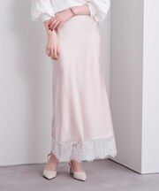 レースサテンマーメイドスカート