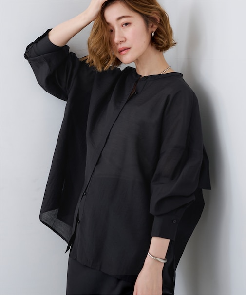 バックヨークシアーシャツ