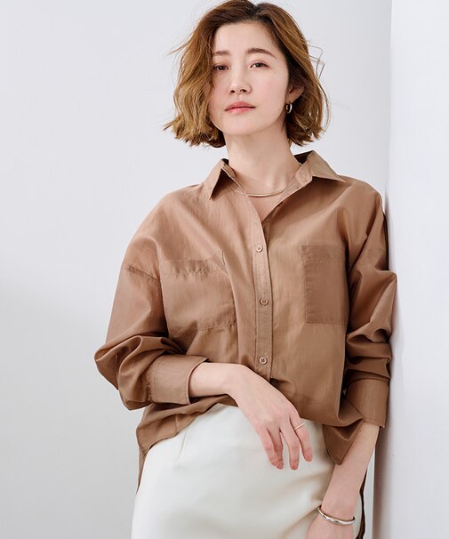 ダブルポケットシアーシャツ