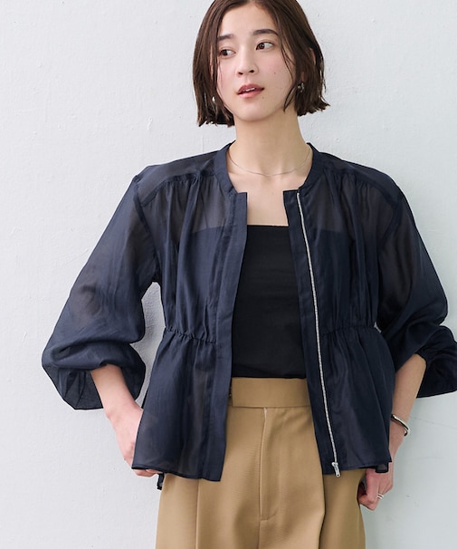 ウエストドロストシアーブルゾン