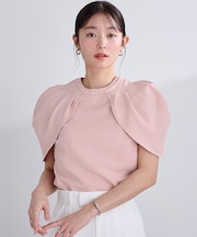 チューリップスリーブブラウス