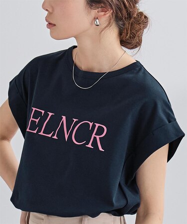 汗染み防止ロゴTシャツ