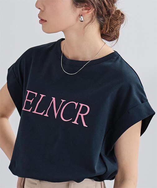 汗染み防止ロゴTシャツ