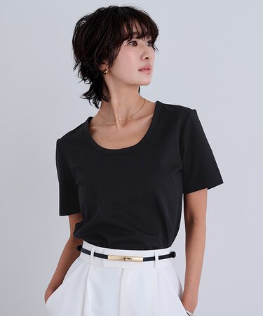 【接触冷感】エコUネックTシャツ