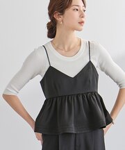 フレアサテンキャミソール