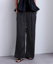 2タックサテンイージーパンツ