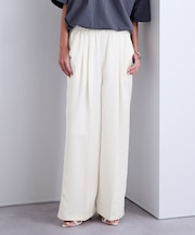 2タックサテンイージーパンツ